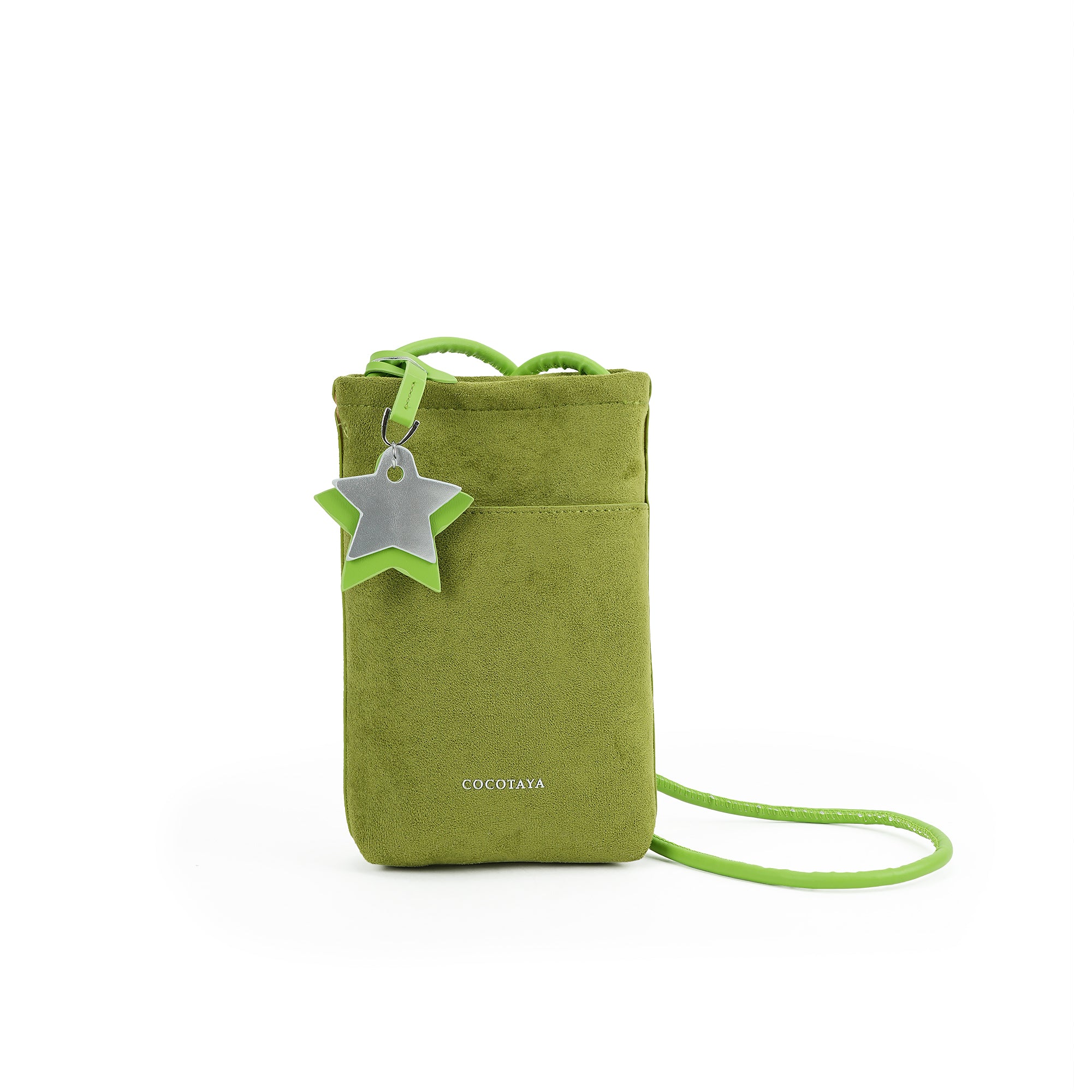 （cocotaya）Lightweight Vertical Phone Bag Casual Mini Crossbody Purse With Star Decor