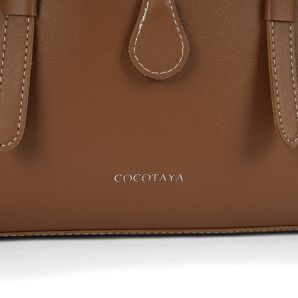 (COCOTAYA)Simple handbag with large capacity drawstring tote bag