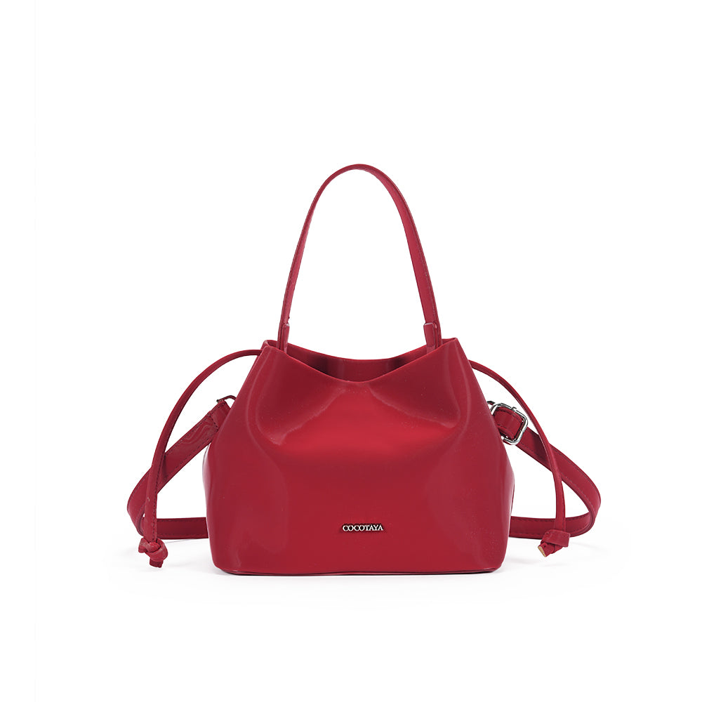 【COCOTAYA】Fashionable and simple PU bag, can be carried by hand or crossbody