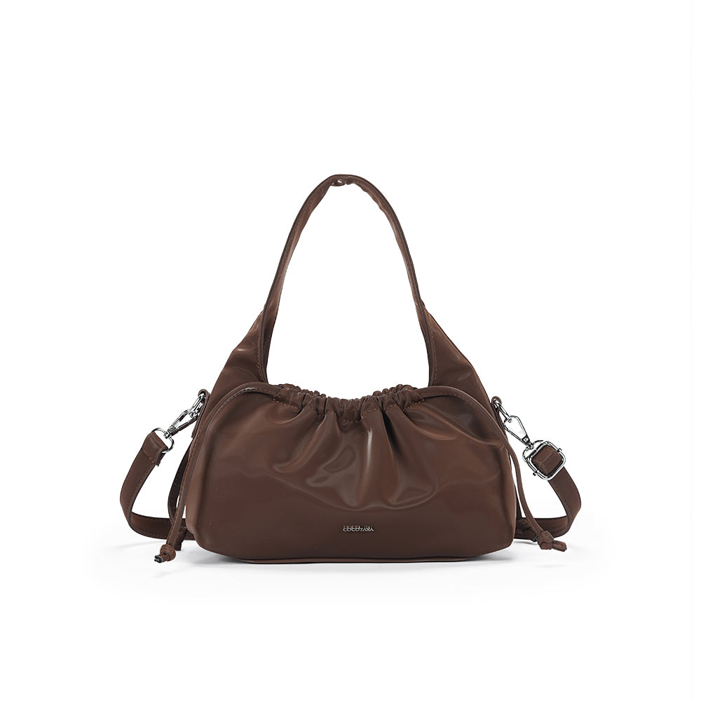 (COCOTAYA) PU Women's Fashion Large Capacity Handbag Single Shoulder Commuter Underarm Bag