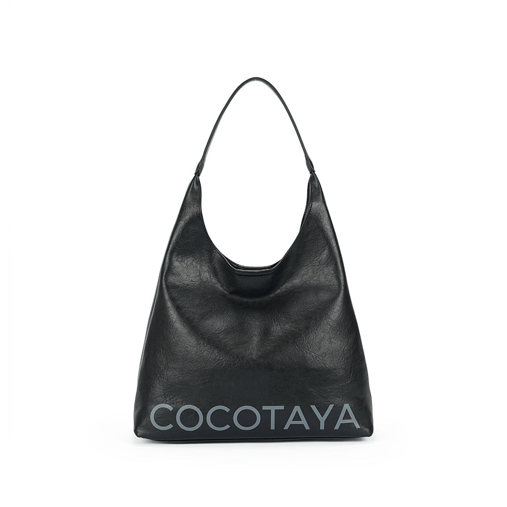 (COCOTAYA)Stylish retro large bag, velvet underarm bag, exquisite leather bag