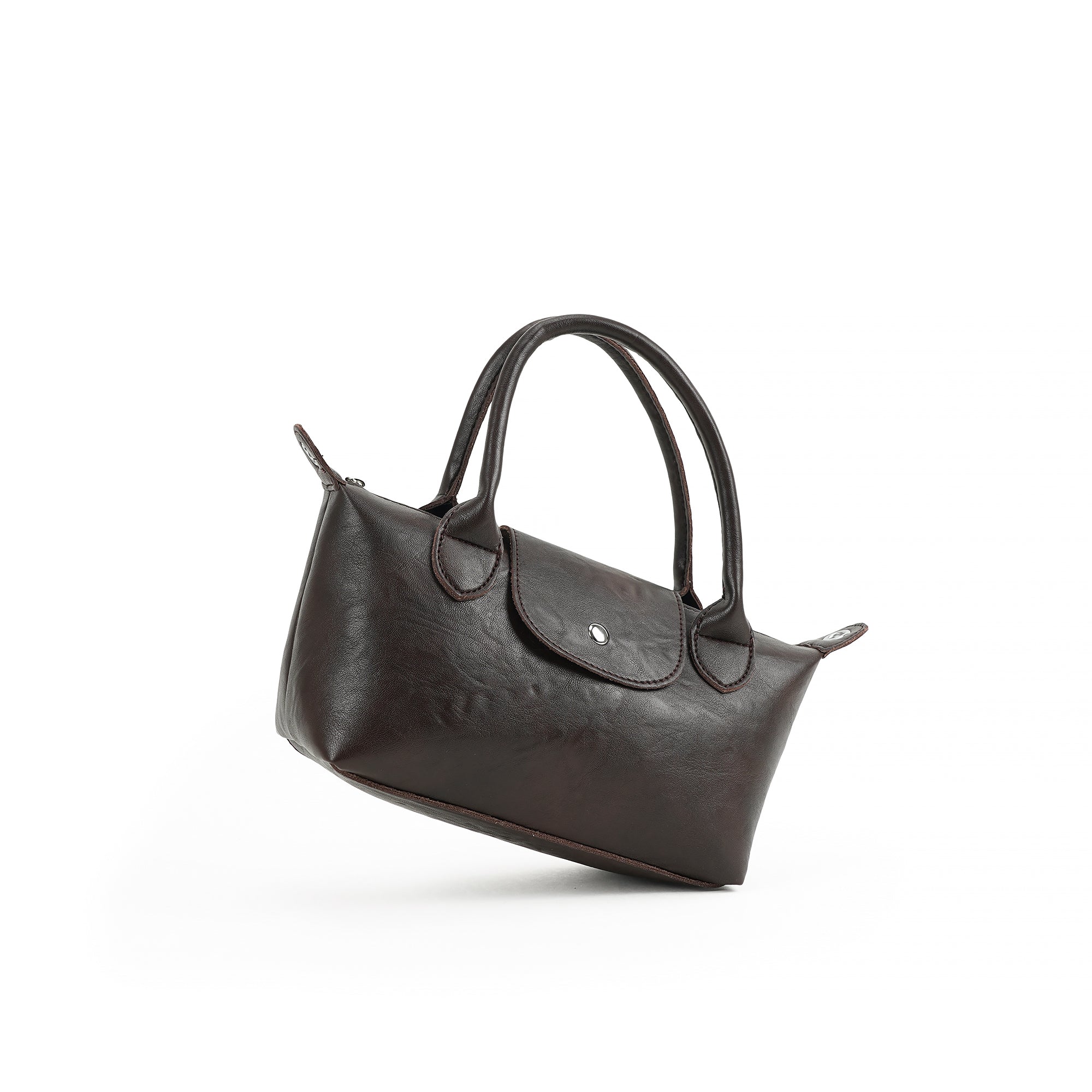 （cocotaya）Classic flap mini handbag, versatile PU bag that can be worn crossbody.