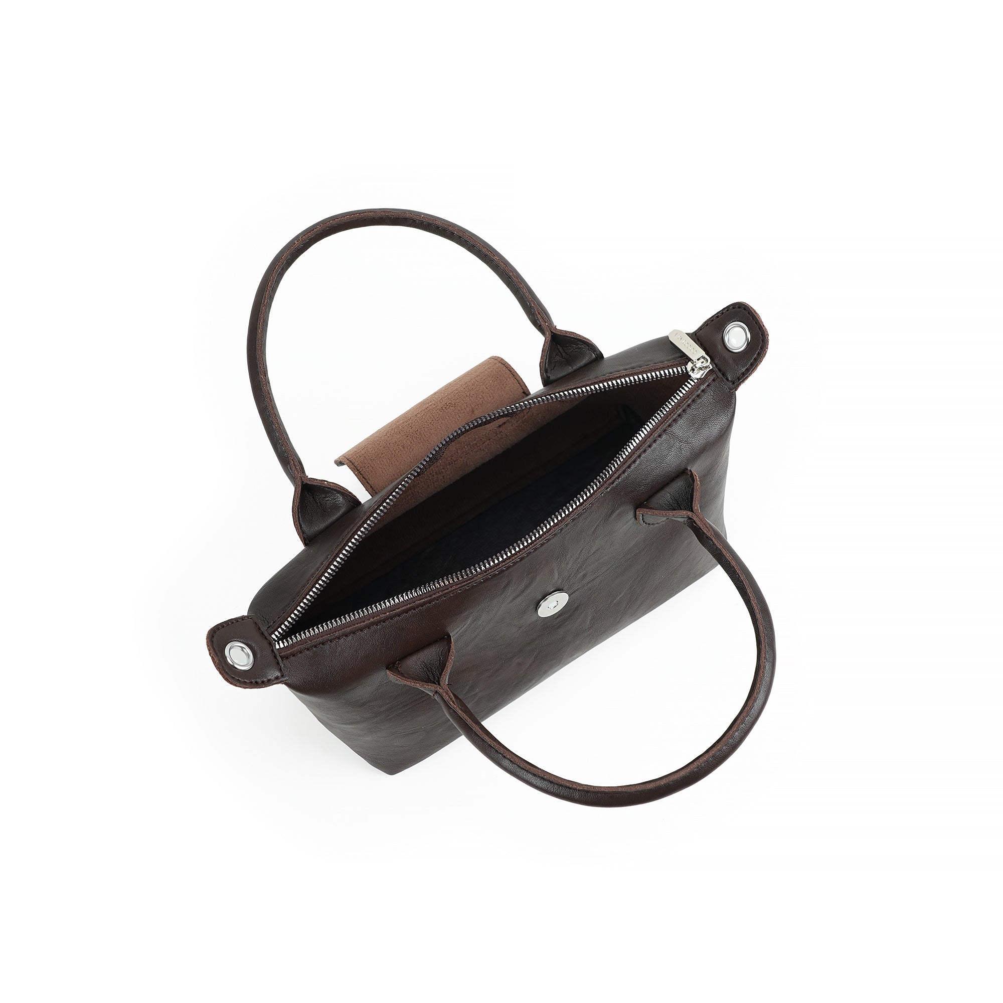 （cocotaya）Classic flap mini handbag, versatile PU bag that can be worn crossbody.