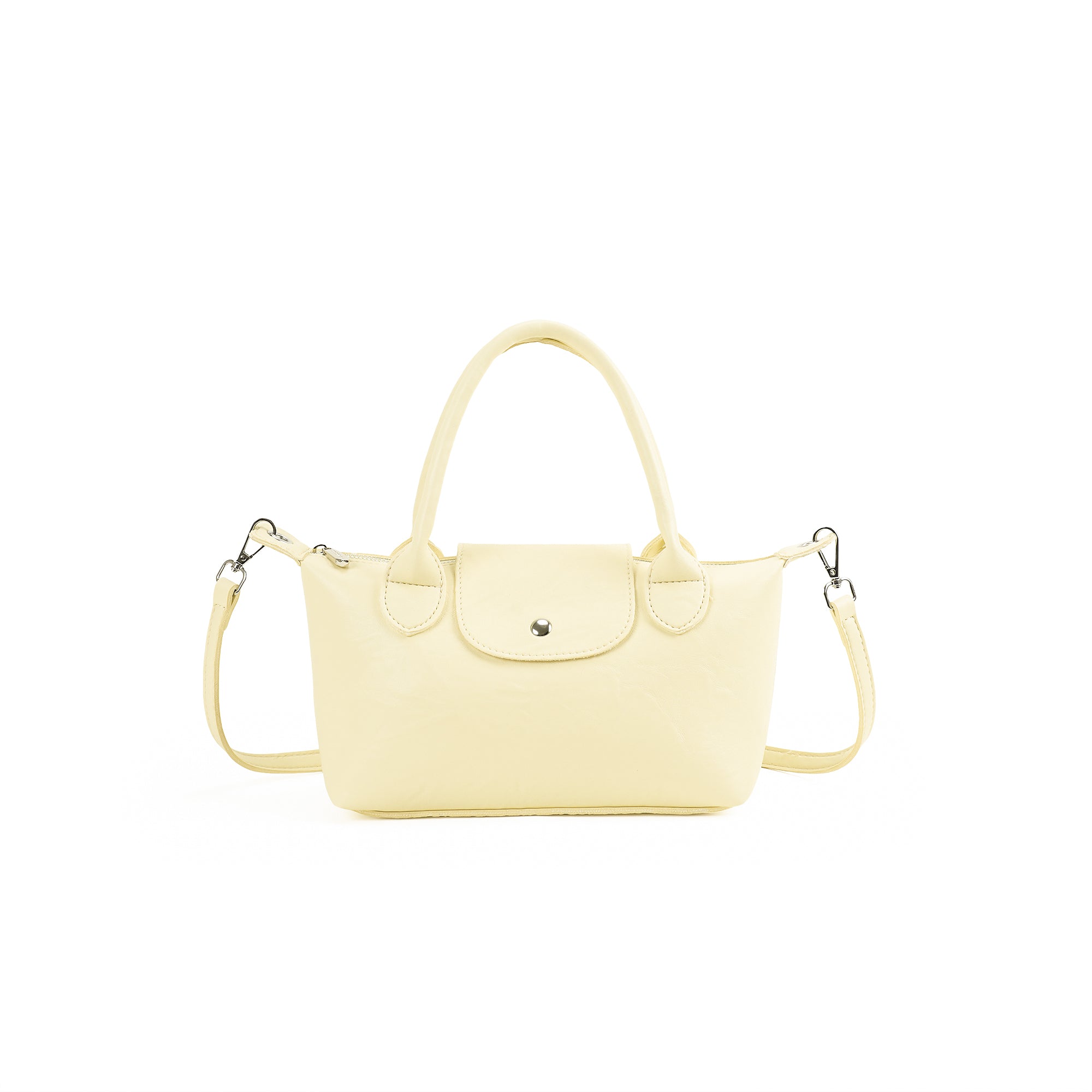（cocotaya）Classic flap mini handbag, versatile PU bag that can be worn crossbody.