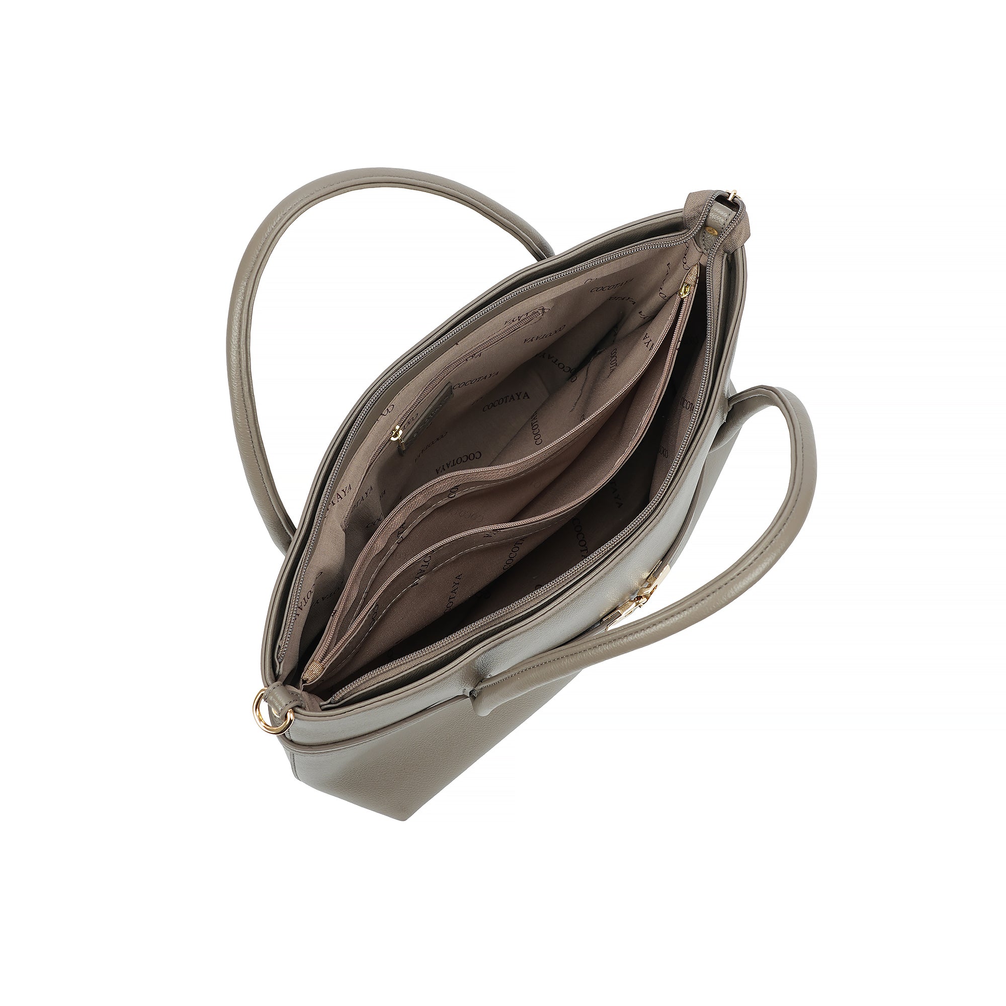 (COCOTAYA)Aurelia Bag  Exquisite PU briefcase  large handbag  tote bag  with a lychee texture on the surface