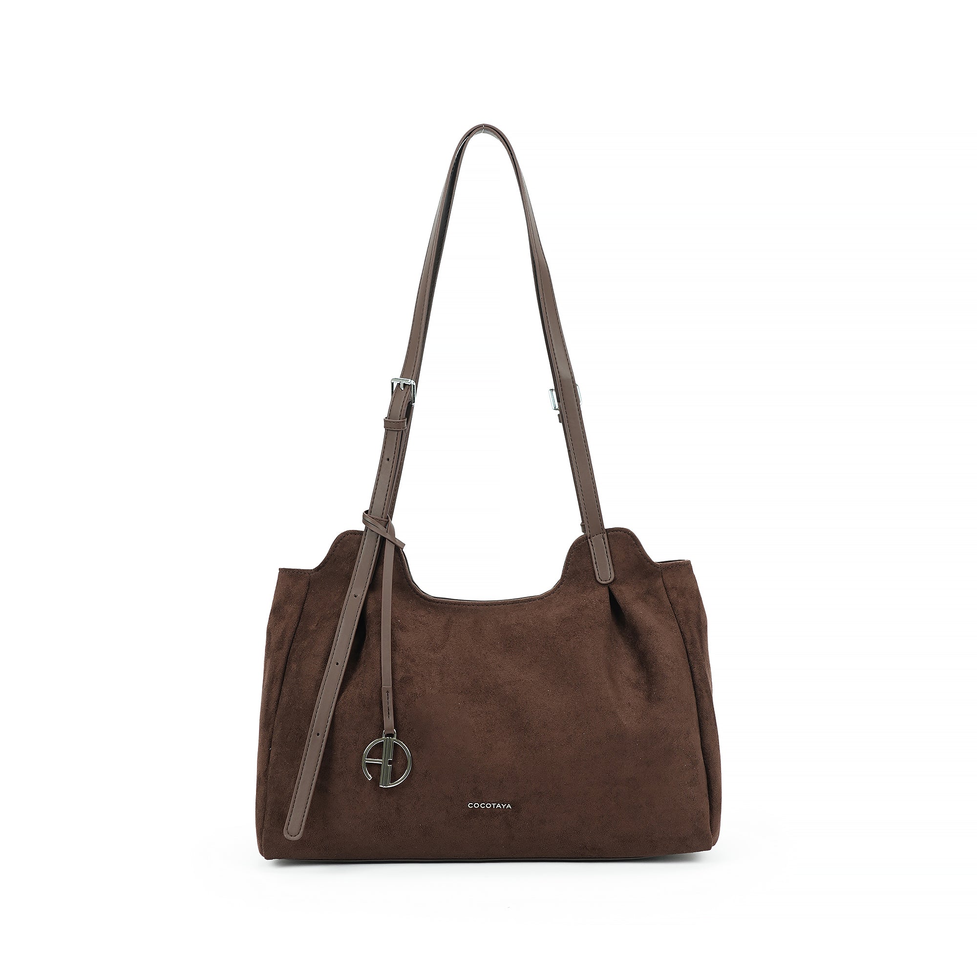 (COCOTAYA)Ripple bag  Women PU Fashion Shoulder Casual Commuter Tote Bag