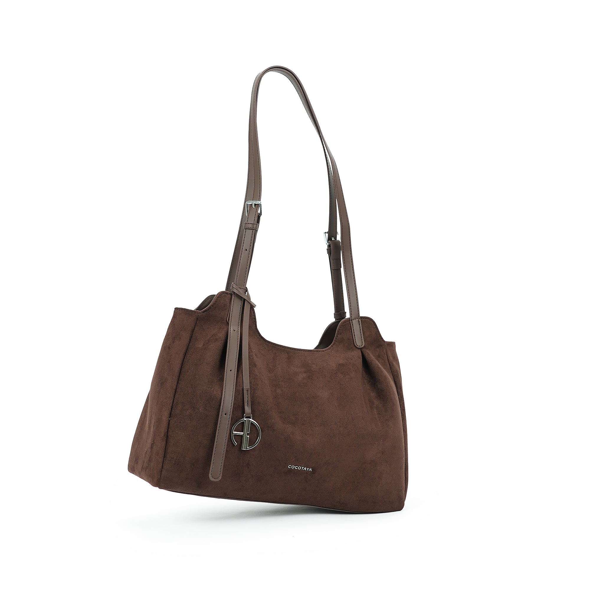 (COCOTAYA)Ripple bag  Women PU Fashion Shoulder Casual Commuter Tote Bag