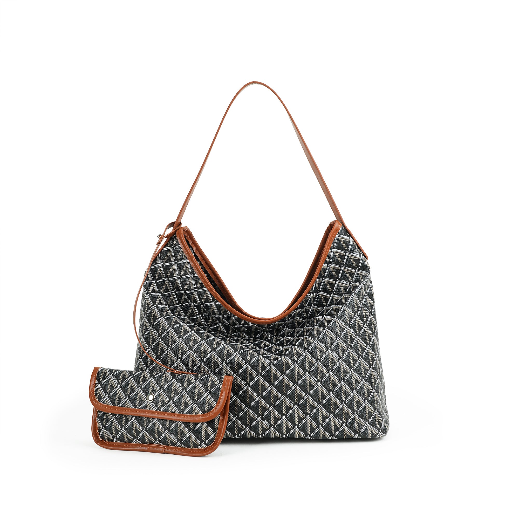 （cocotaya）Women Daily Shoulder Tote Bag Set, Large Space Underarm Handbag For Shopping Work