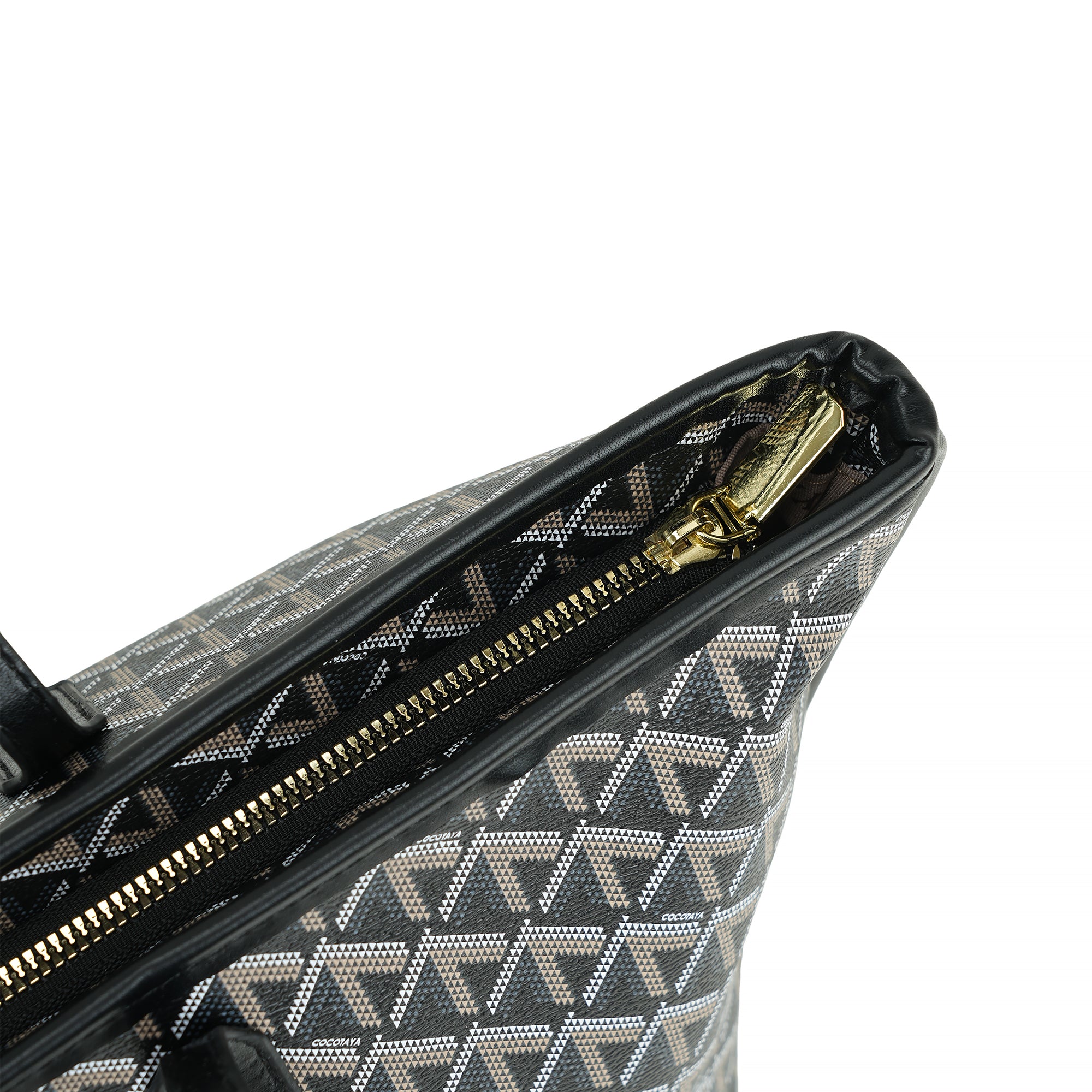 （cocotaya）Fashion Printed Tote Bag With Small Purse Daily Travel Shoulder Handbag Set