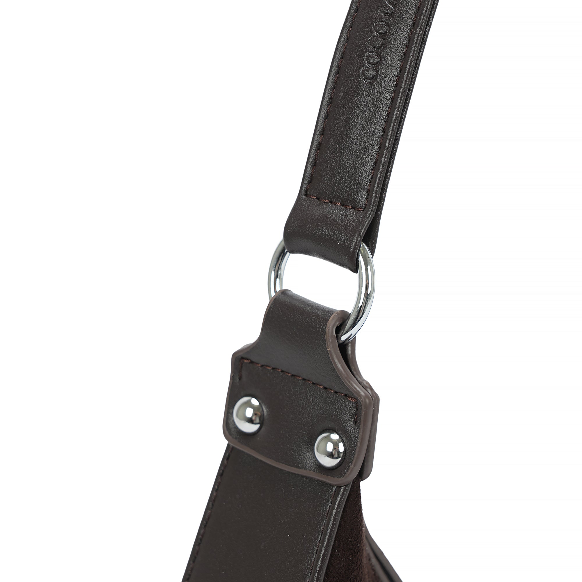 （cocotaya）Luna Buckle Bag Minimalist retro metal clasp crescent-shaped shoulder bag, casual shoulder bag