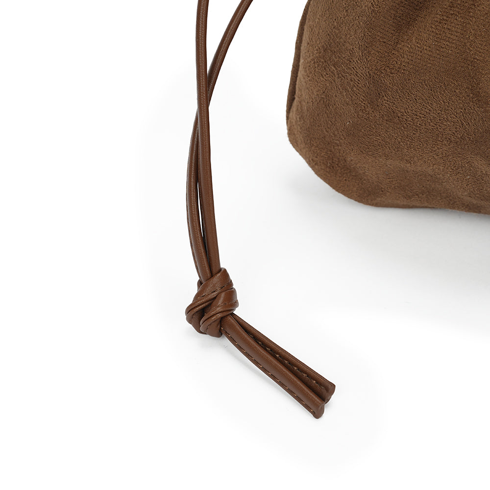 (COCOTAYA)Lucky Bag Retro-style elegant drawstring shoulder bag, stylish mini crossbody bag