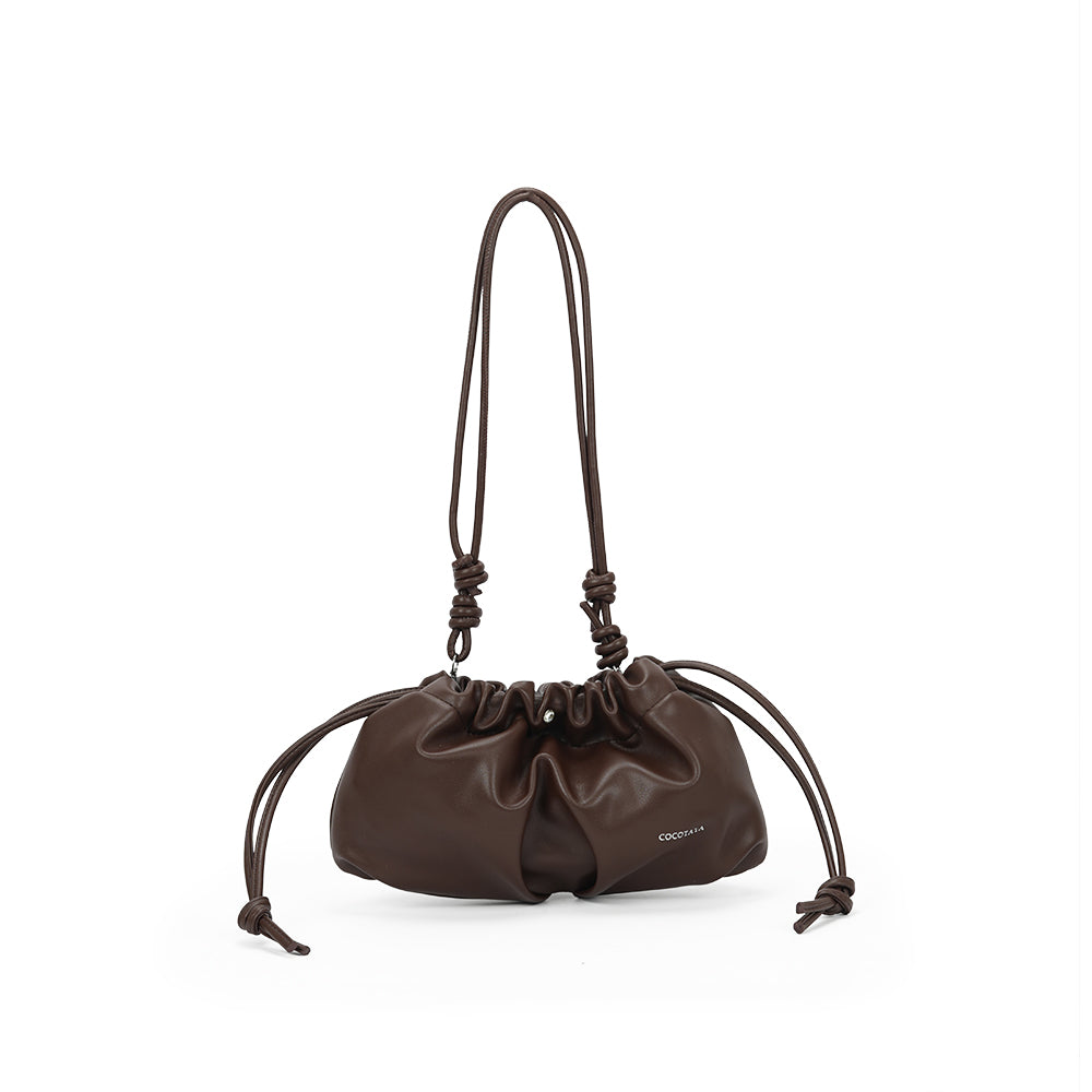 (COCOTAYA)Lucky Bag Retro-style elegant drawstring shoulder bag, stylish mini crossbody bag