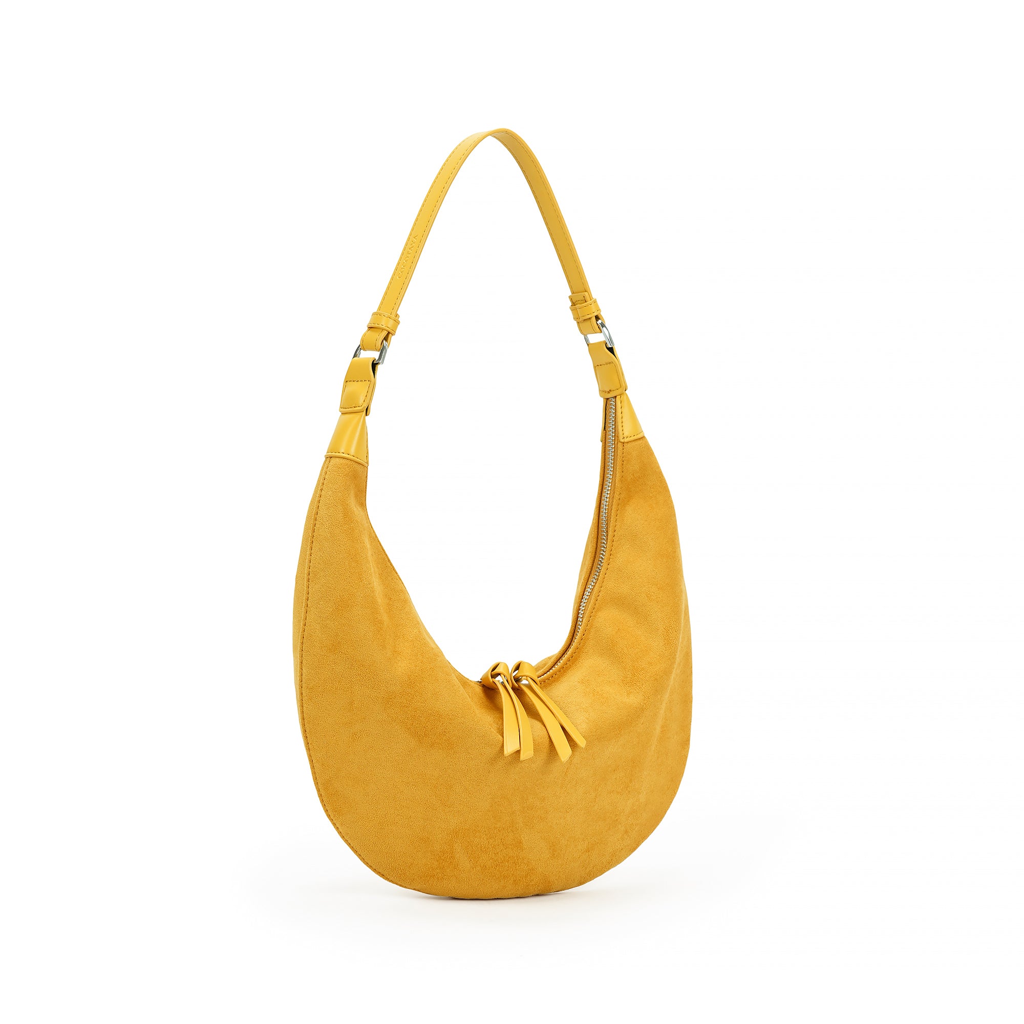 （cocotaya）Lune Bag  Women's casual retro crescent-shaped shoulder bag, soft shoulder bag