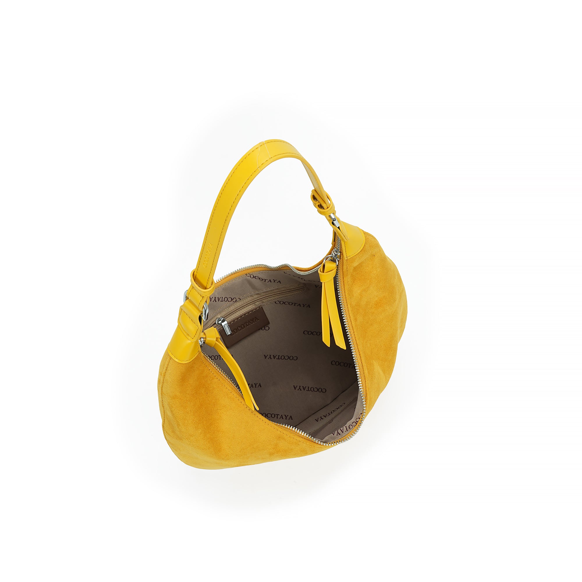 （cocotaya）Lune Bag  Women's casual retro crescent-shaped shoulder bag, soft shoulder bag