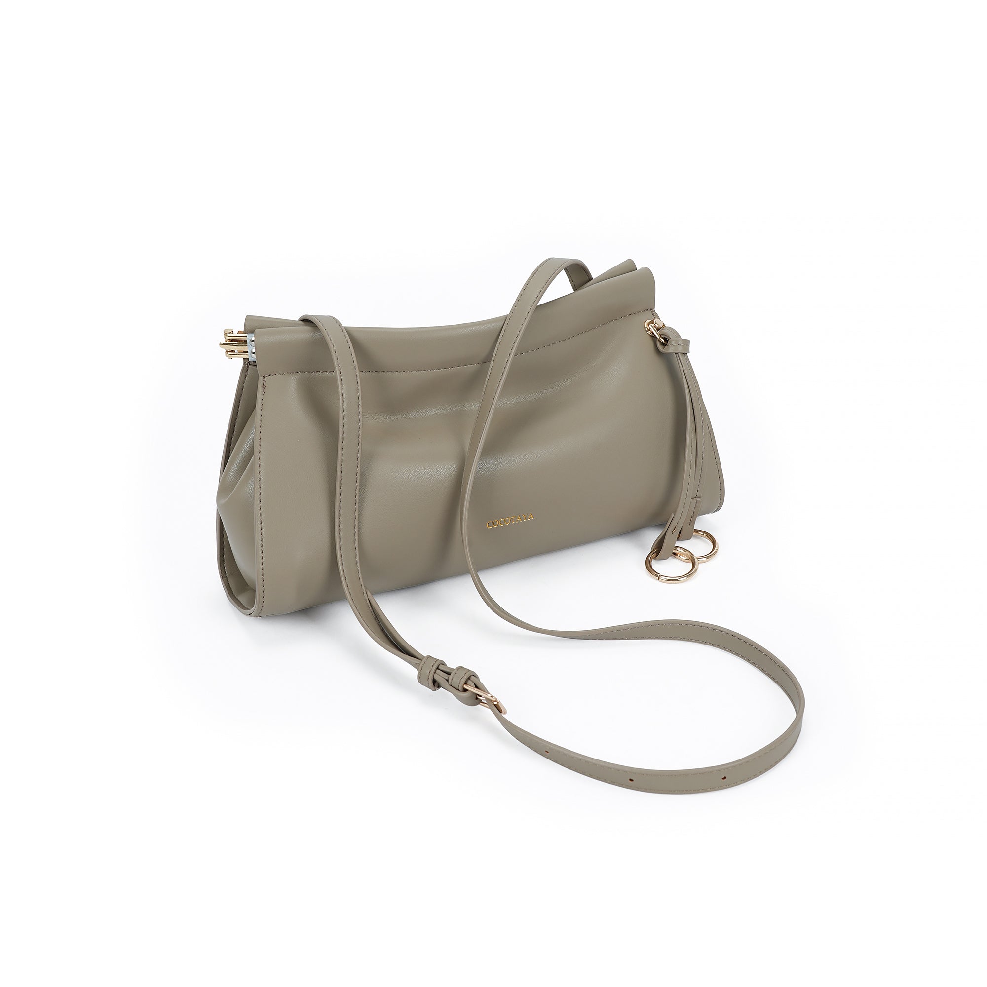 （cocotaya）Liora Bag Women's minimalist PU crossbody bag with adjustable shoulder strap, perfect for everyday wear.