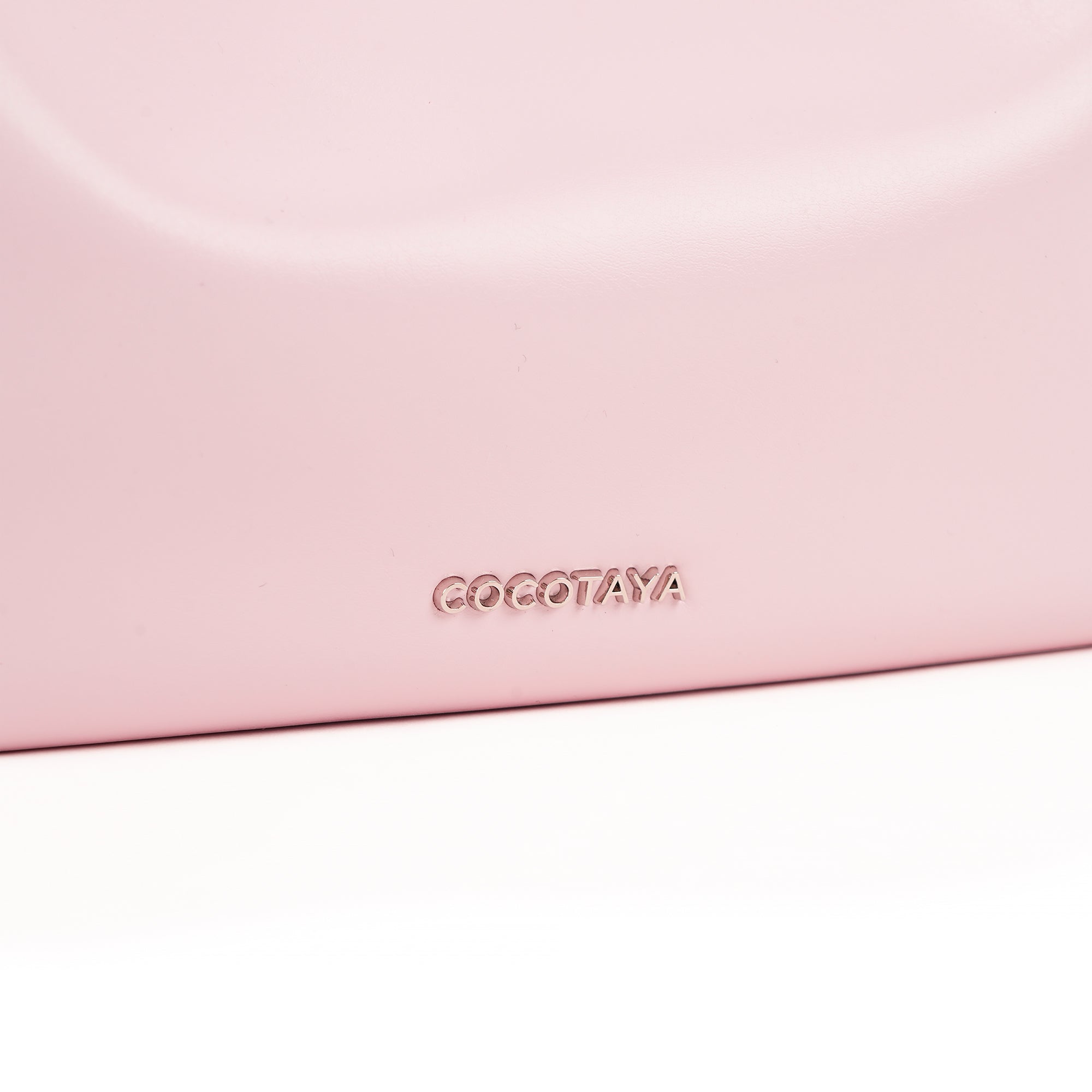 （cocotaya）All-Match Curved Hobo Handbag, Single Strap Side Drawstring Loop Leather Shoulder Bag