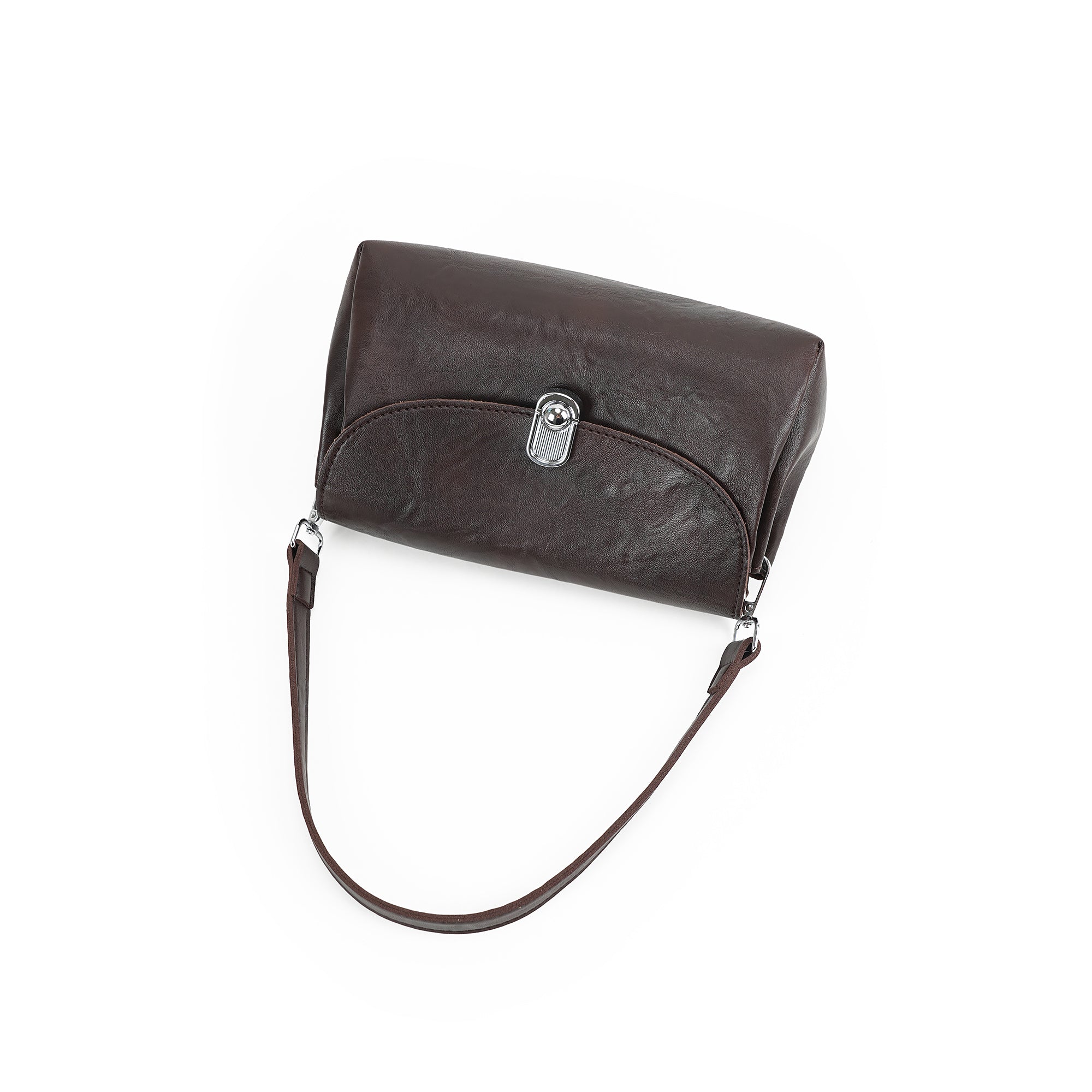 （cocotaya）Soft Leather Flip Shoulder Bag, Single Detachable Adjustable Strap Convertible Crossbody Handbag For Daily Street Outfits