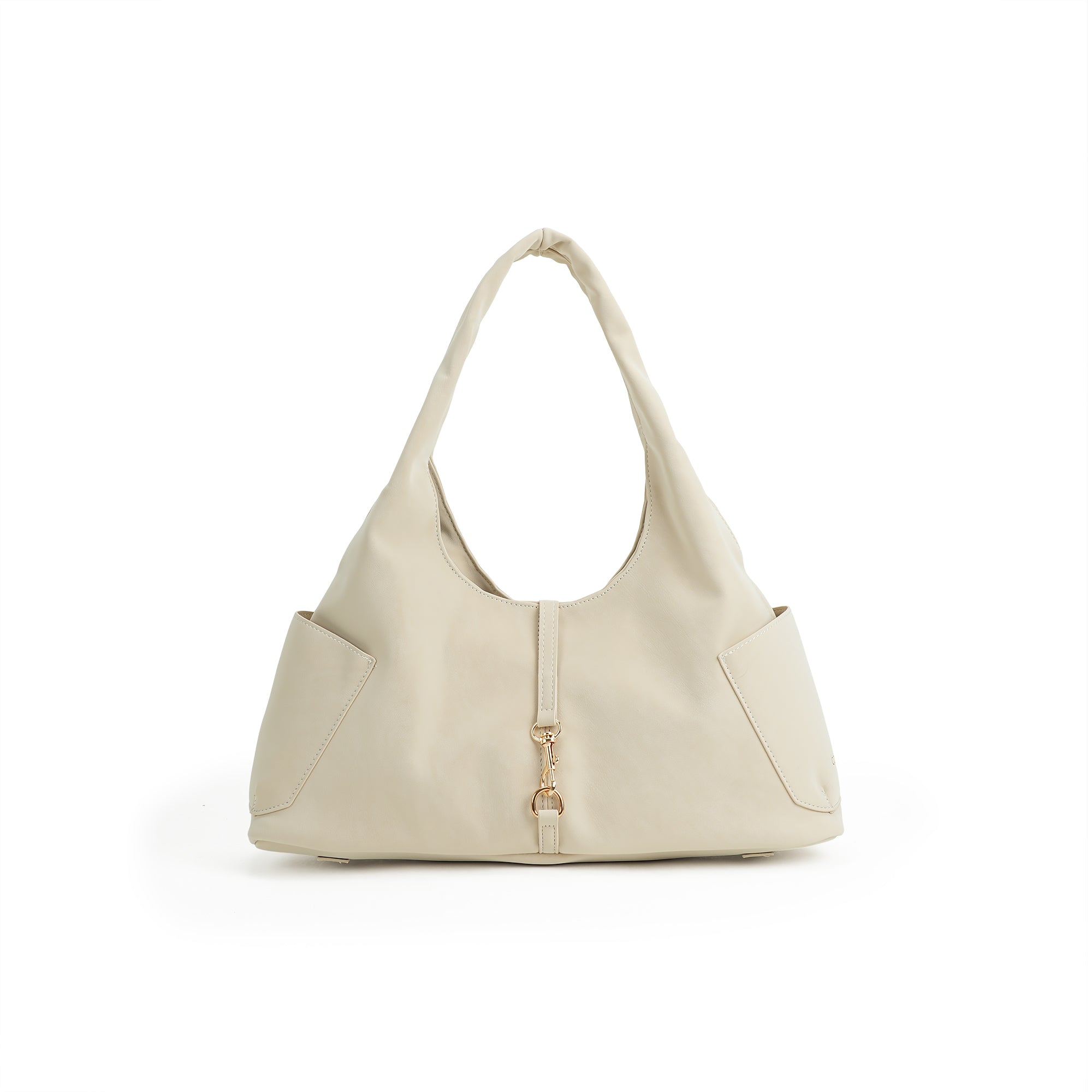 （cocotaya）Minimalist Slouchy Hobo Underarm Bag, Large Capacity Casual Daily Shoulder Handbag