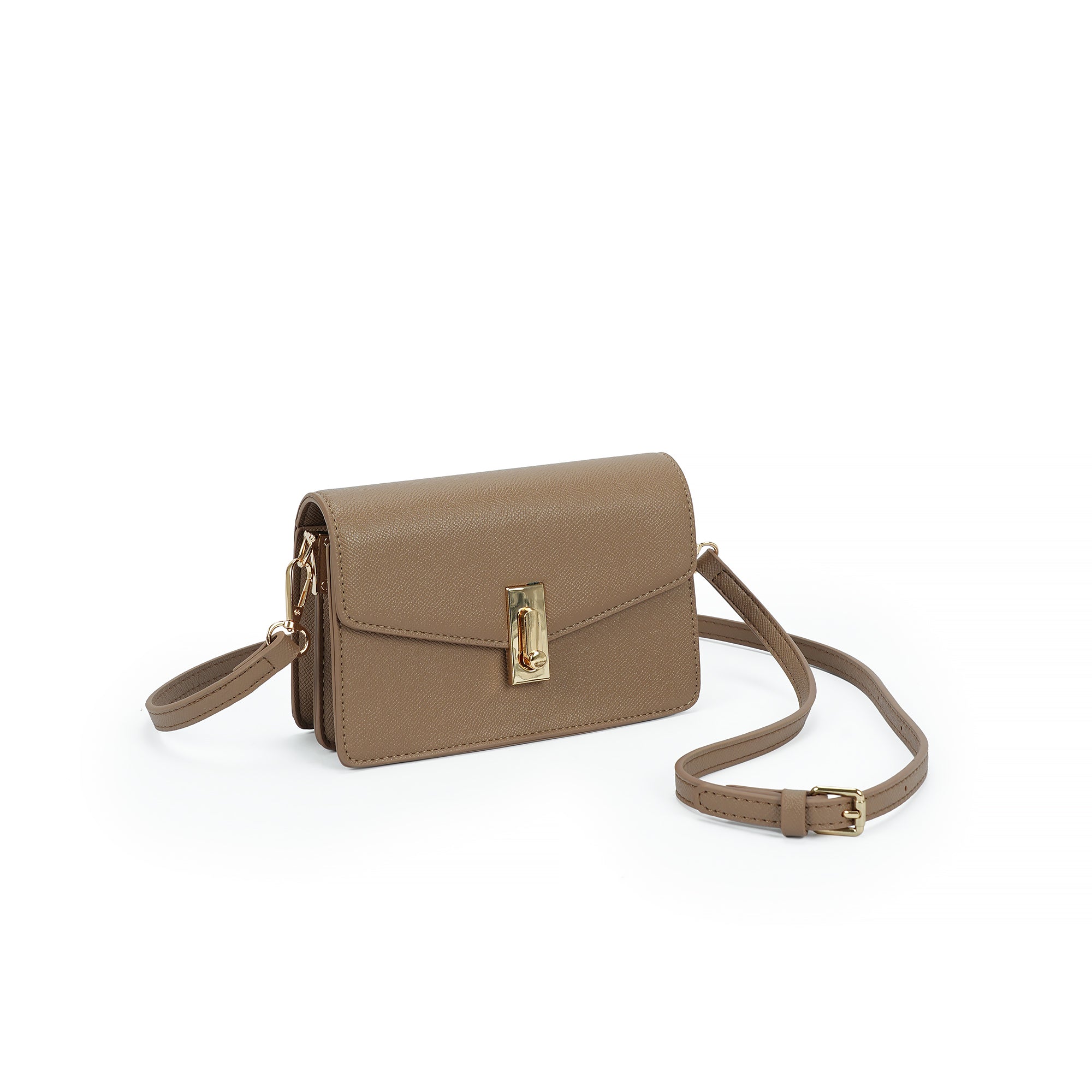 （cocotaya）Nova Bag Envelope-style minimalist flap PU leather crossbody bag