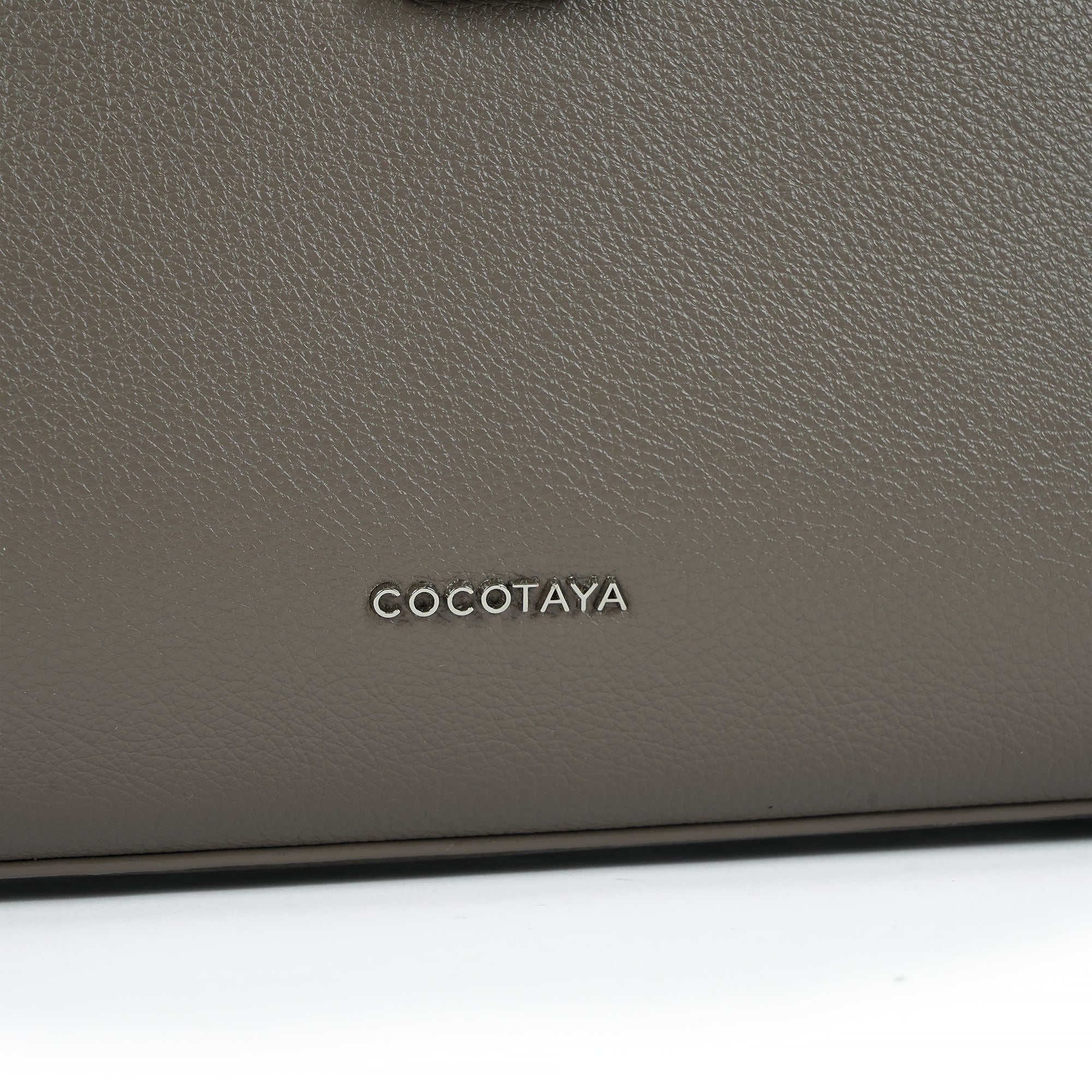 （cocotaya）Mara Bag Minimalist Metal Accent Work Tote Bag, Crossbody & Top Handle Purse