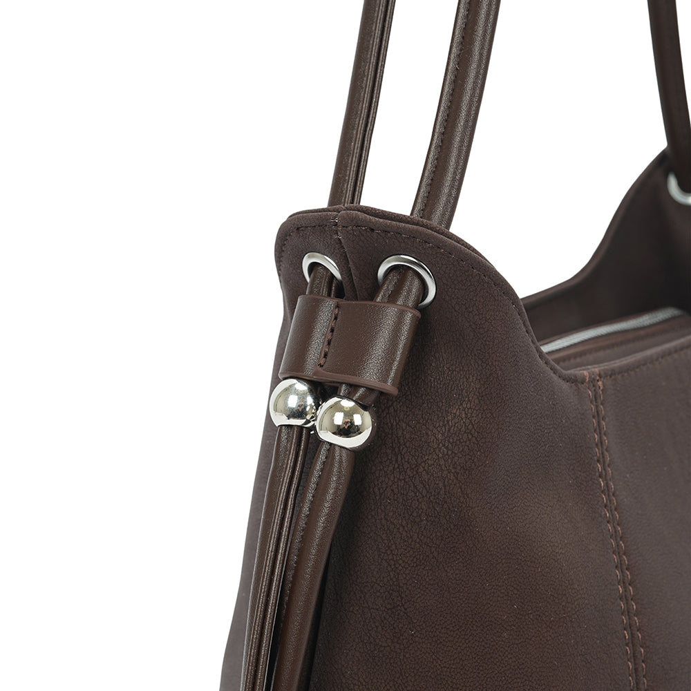 (COCOTAYA)Pumpkin Bag  Retro PU Shoulder Bag  Exquisite Crossbody Bag