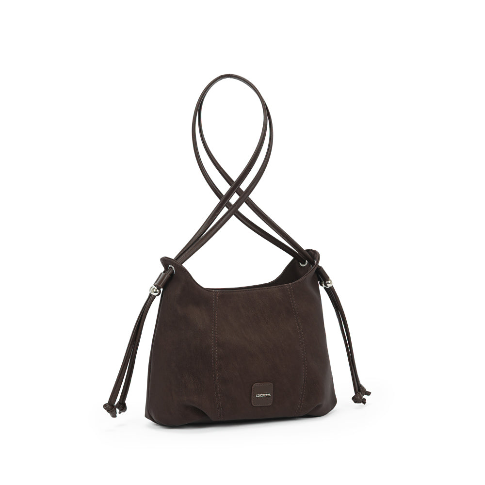 (COCOTAYA)Pumpkin Bag  Retro PU Shoulder Bag  Exquisite Crossbody Bag
