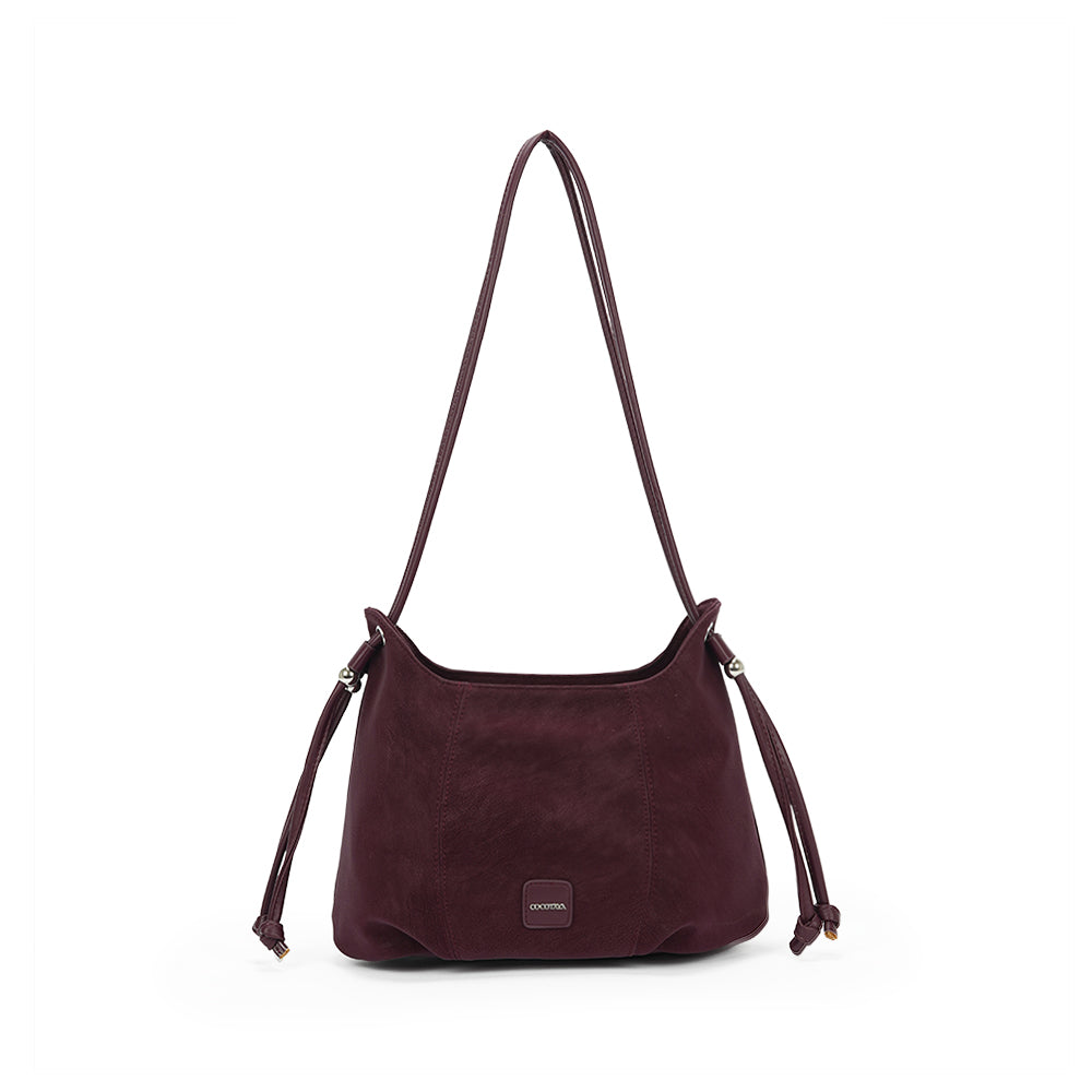 (COCOTAYA)Pumpkin Bag  Retro PU Shoulder Bag  Exquisite Crossbody Bag