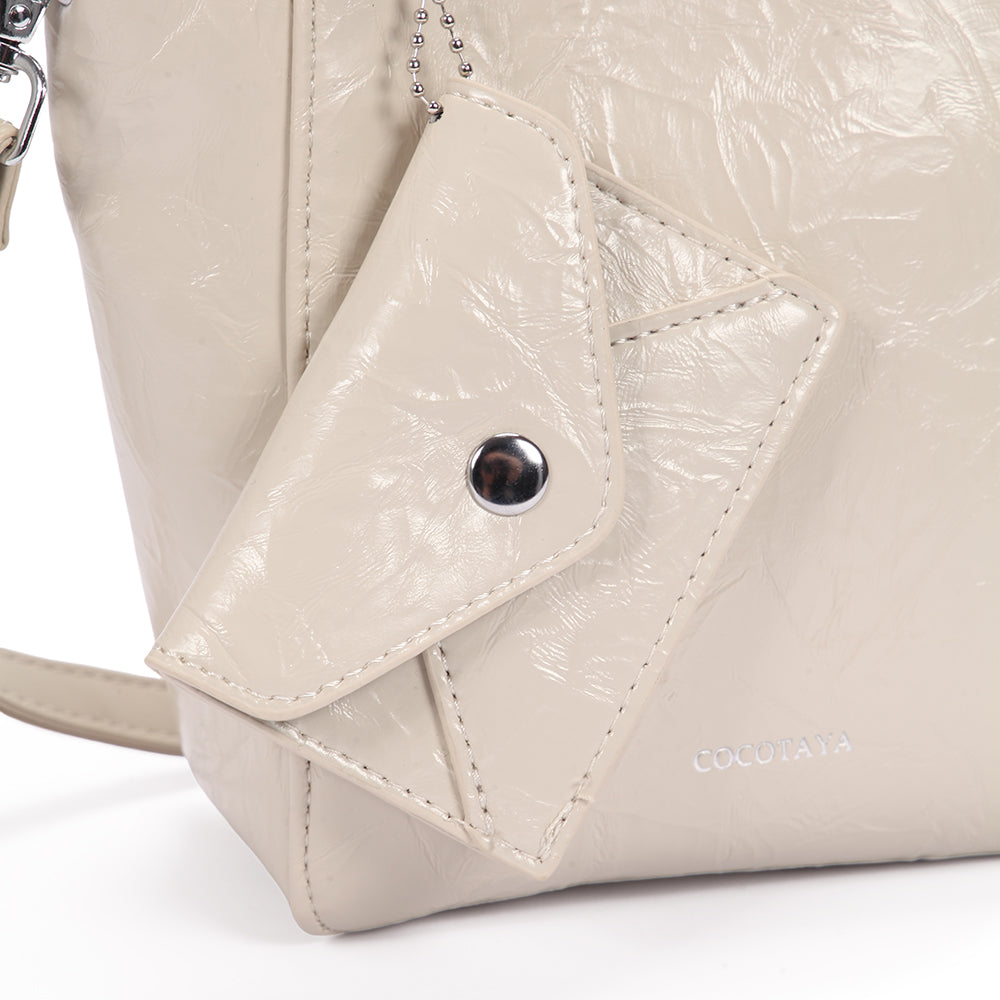 (COCOTAYA) popular versatile women's handbag pleated shoulder crossbody bag