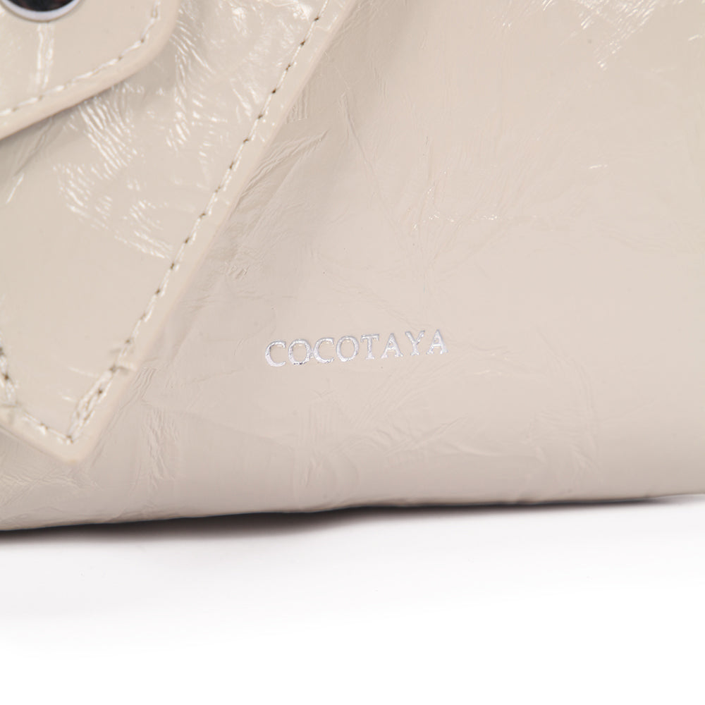 (COCOTAYA) popular versatile women's handbag pleated shoulder crossbody bag