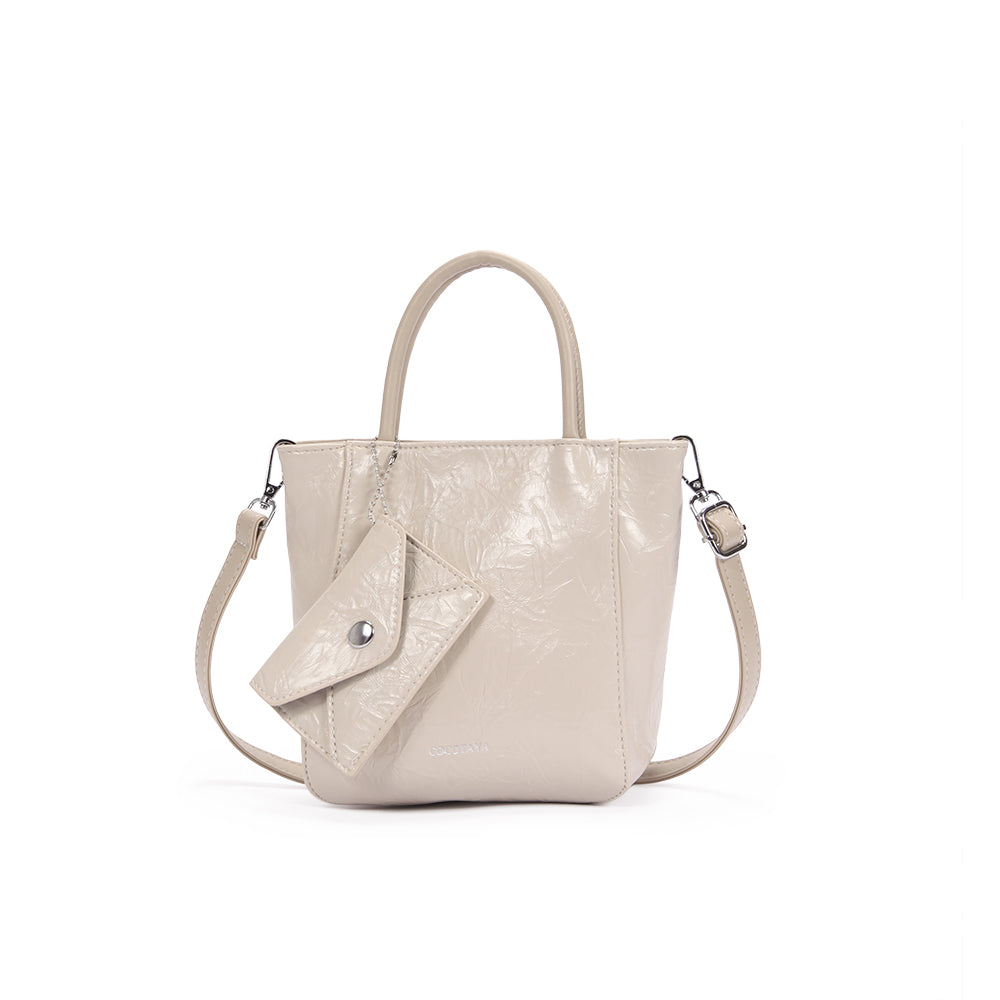 (COCOTAYA) popular versatile women's handbag pleated shoulder crossbody bag