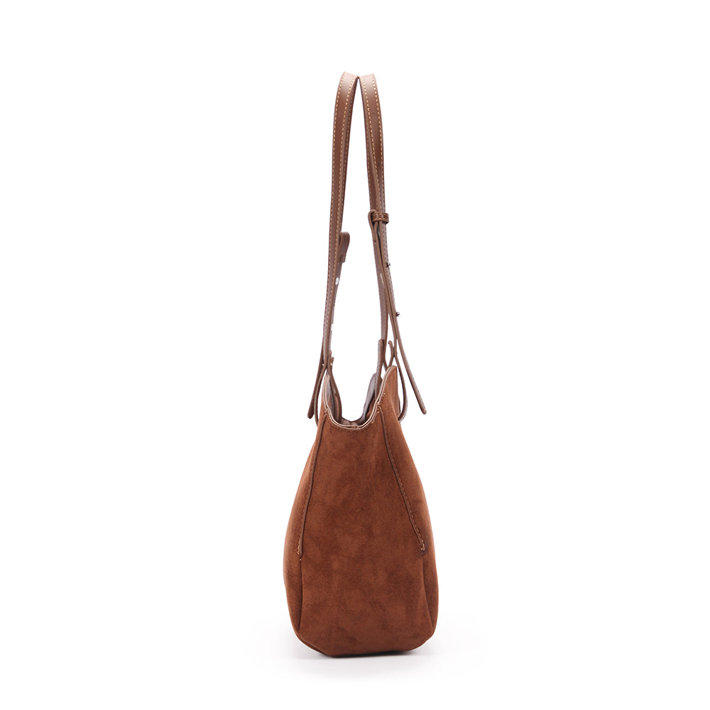 (COCOTAYA) French style fashion tote bag, casual and versatile large capacity shoulder bag