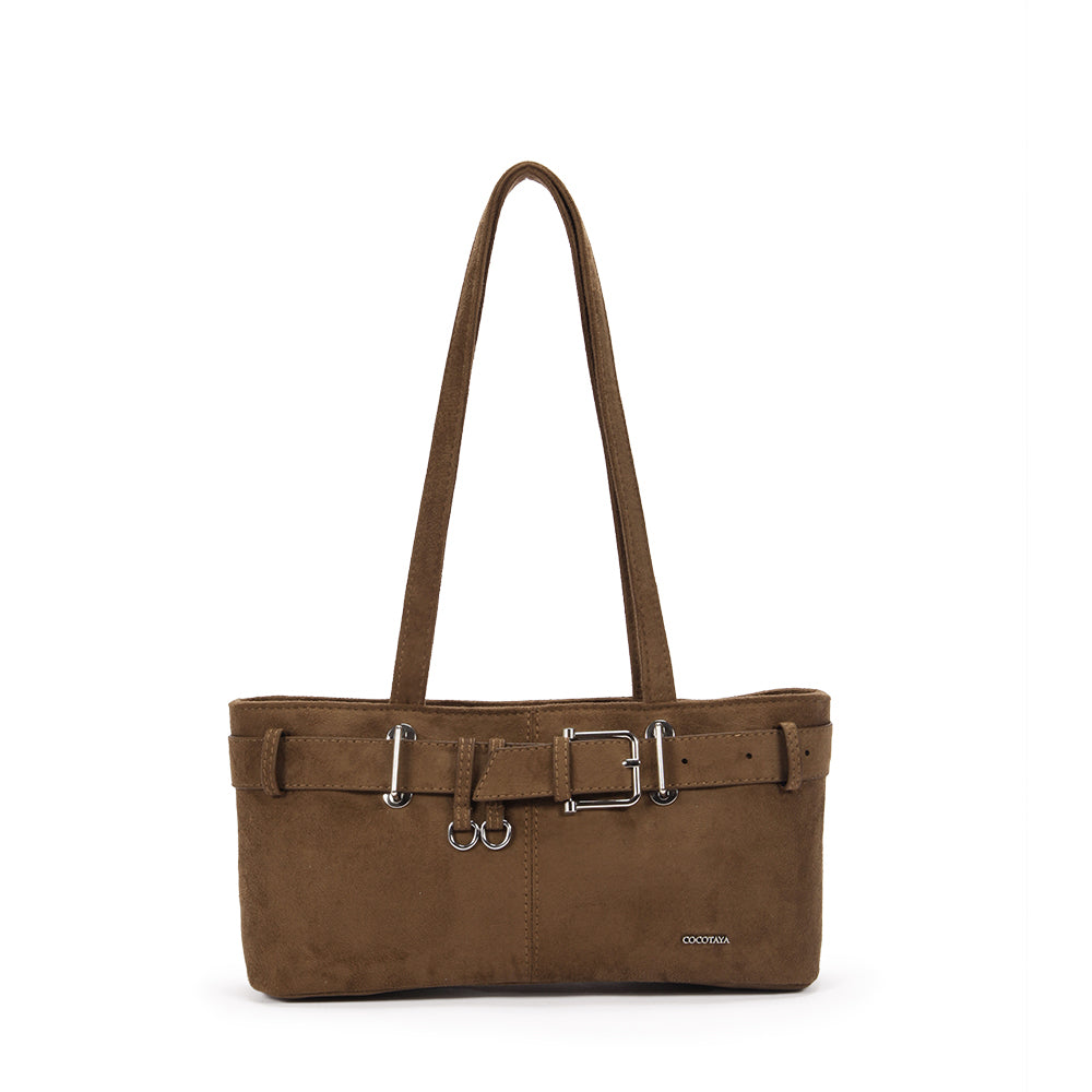 (COCOTAYA) Fashion large-capacity handbag underarm bag suede material trendy all-match tote bag