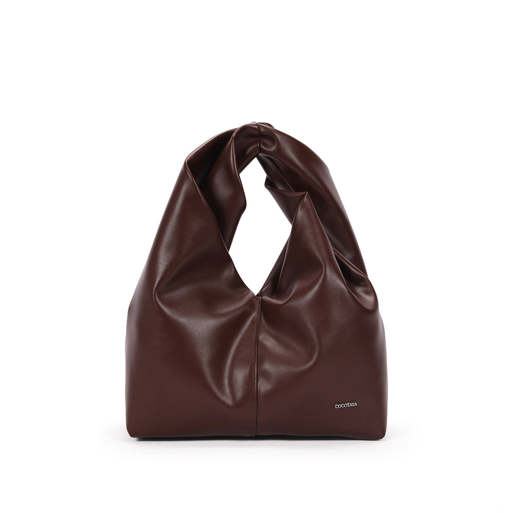 Pleated design handbag, fashionable waterproof PU bag