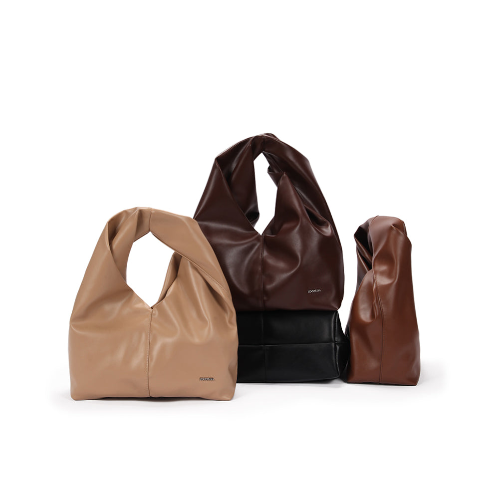 Pleated design handbag, fashionable waterproof PU bag