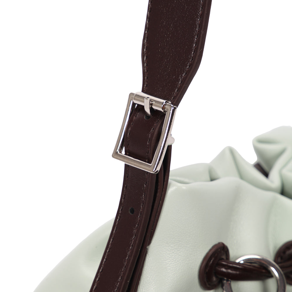 (COCOTAYA) Women's Fashion PU Soft Leather Drawstring Handbag, Large Capacity Crossbody Bag