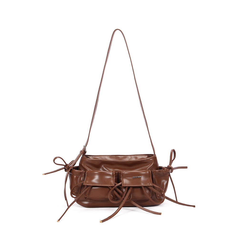 【COCOTAYA】PU leather fashionable commuter shoulder bag versatile women's bag