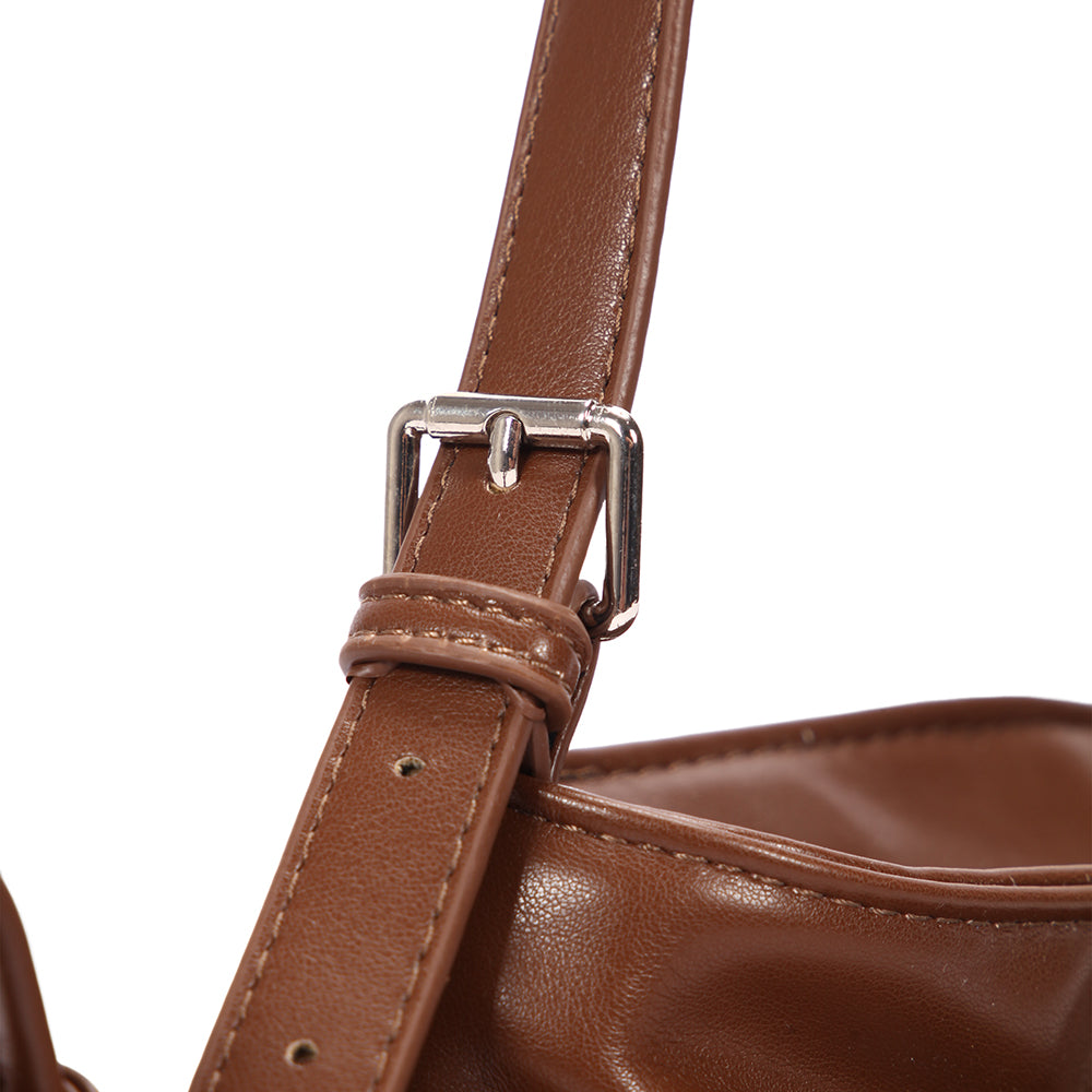 【COCOTAYA】PU leather fashionable commuter shoulder bag versatile women's bag
