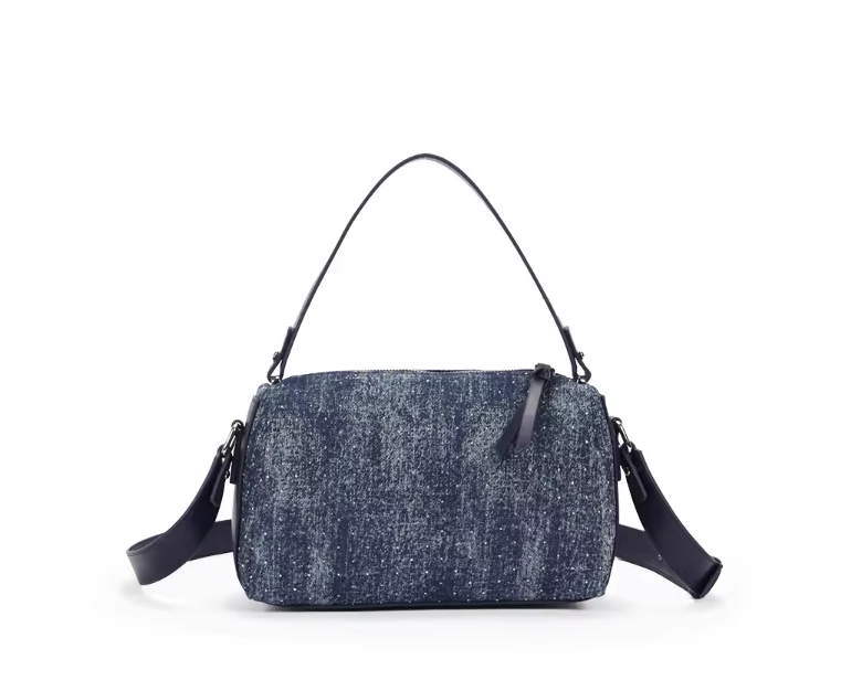 (COCOTAYA) Fashion casual denim handbag simple commuter messenger bag
